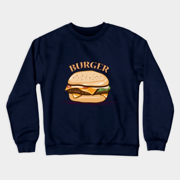 Burger Crewneck Sweatshirt by dddesign